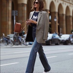 Zara wool blazer bloggers fav